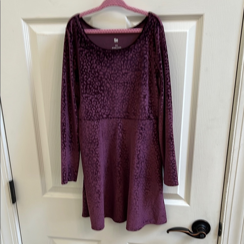 Velvet Animal Print Kids Dress Size 7